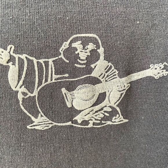 True Religion Grey Slim Fit Buddy Logo Vneck Long Sleeve Tshirt 2XL - Picture 5 of 6